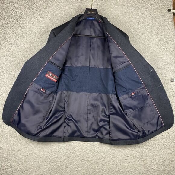 JOHNSTON & MURPHY XC4 extreme comfort XL blazer jacket sport suit coat NAVY * - Picture 12 of 16